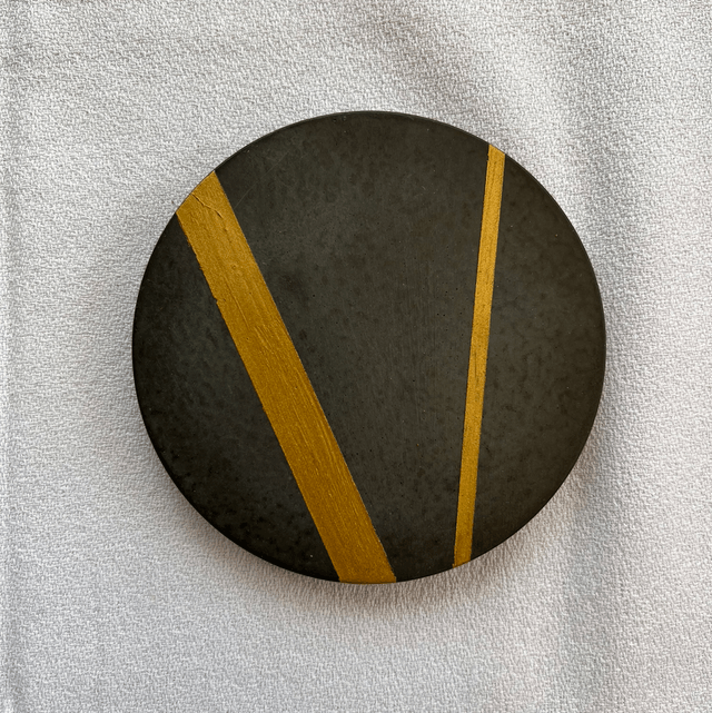 Round concrete coaster