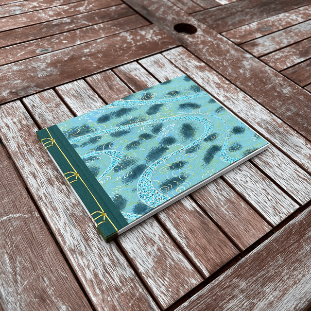A5 Sketchbook — Blue Melville — 120gsm plain paper