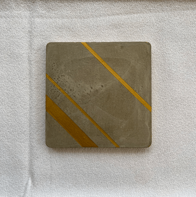 Square concrete coaster